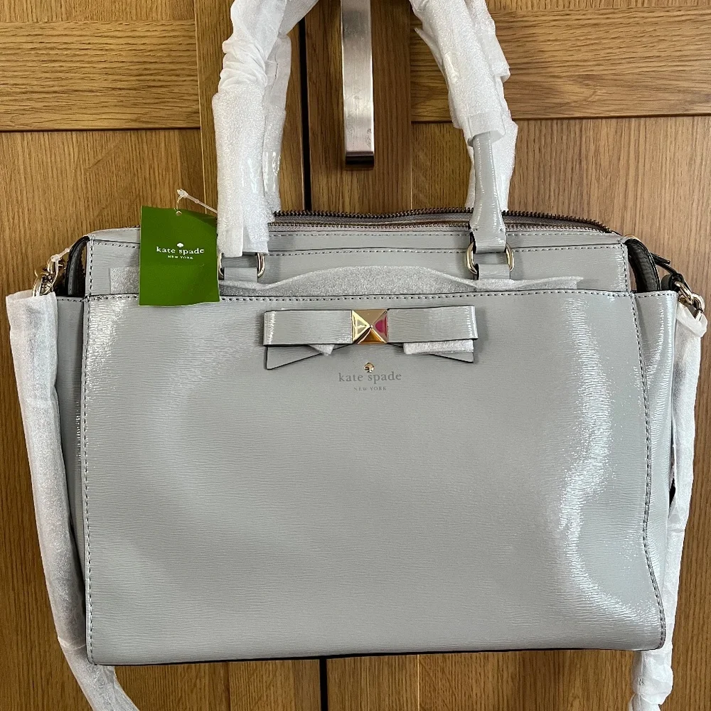 Brand New With Tags Kate Spade Grey Jeanne Beacon Court Bag